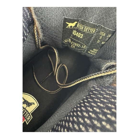 Irish Setter Two Harbors 5" Waterproof Steel Safety Work Boot 83403 Men Size 9D - Picture 7 of 7